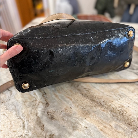 Black Michael Kors jet set tote embossed - Picture 4 of 6